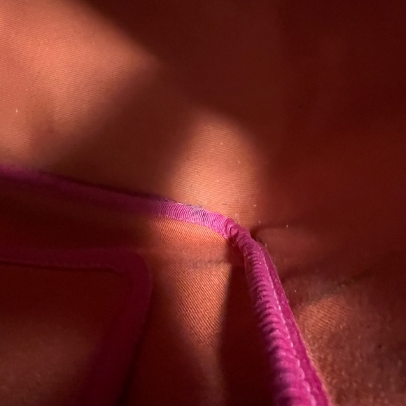 Coach Hamptons Pink Canvas & Orange-Red Leather Tote Bag - Picture 14 of 16